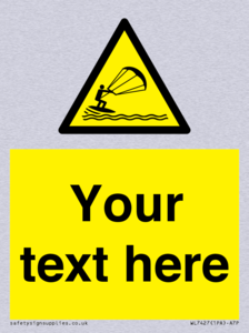 Custom Warning kite surfing